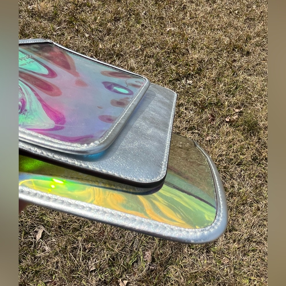 EUC Kate Spade Trio of Iridescent Pouches - Picture 9 of 12